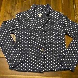 Polka dot blazer